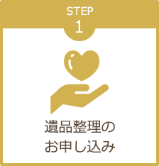 STEP1 遺品整理のお申し込み